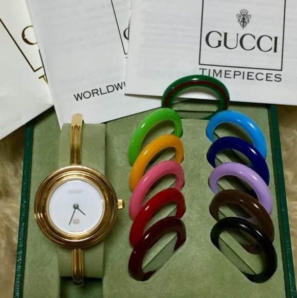 Gucci Accessories - Auth. Gucci Watch 12 Bezzel GHW